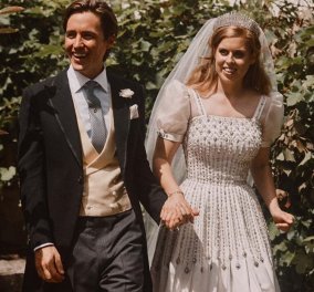 Οι νέες φωτογραφίες από τον γάμο της πριγκίπισσας Beatrice & οι ευχές από τον William και την Kate