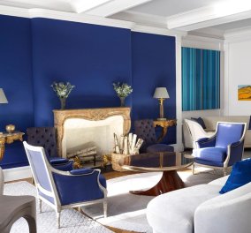 Όταν το άγγιγμα του μπλε μεταμορφώνει εντελώς ένα υπέροχο διαμέρισμα στη Νέα Υόρκη – Πάρτε ιδέες & δημιουργήστε το σπίτι των ονείρων σας