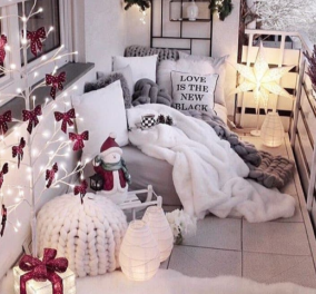 Οι μέρες πλησιάζουν: Kάντε το μπαλκόνι σας να μυρίσει Χριστούγεννα - Iδέες για ευφάνταστη διακόσμηση (φωτό
