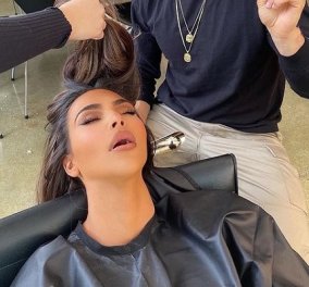 Η Kim Kardashian με μισάνοιχτο στόμα κοιμάται στο κομμωτήριο! Ο hairstylist της ανέβασε την φωτό στο Instagram - «Σε μισώ…» 