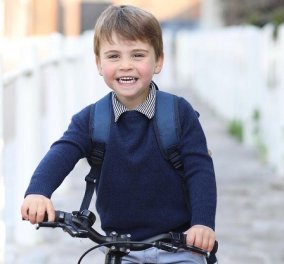 3 ετών έγινε ο μικρός πρίγκιπας Louis & η μαμά του Kate Middleton τον φωτογράφισε στο κόκκινο ποδηλατάκι του (φωτό & βίντεο)