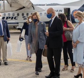 Στη Λέρο η βασίλισσα Σοφία της Ισπανίας: Οι φωτό από την επίσκεψη της αδερφής του Κωνσταντίνου στην Ελλάδα