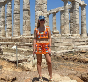 H Kιάρα Φεράνι στην Ελλάδα: Επισκέφθηκε τo Nαό του Ποσειδώνα & διαφήμισε την χώρα μας με τον καλύτερο τρόπο -Με ποιες διάσημες Ελληνίδες συναντήθηκε  (φωτό)