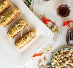 Σαραγλί με κρέμα & φυστίκι Αιγίνης από την Ντίνα Νικολάου - Ένα γλυκό όνειρο για όσους αγαπάτε 