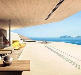 Το διάσημο Designboom έβαλε πρώτο θέμα μια αεροδυναμική εξοχική κατοικία στην Κρήτη - Αρχιτέκτονας ο Κωνσταντίνος Σταθόπουλος (φωτό)
