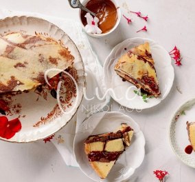 Ντίνα Νικολάου: Τάρτα με δίχρωμη ζύμη, κρέμα και πραλίνα φουντουκιού - θα την λατρέψουν μικροί & μεγάλοι