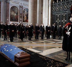 Ύστατο χαίρε στον Νταβίντ Σασόλι: Τελέστηκε η κηδεία του προέδρου του ΕΚ παρουσία πολλών αρχηγών κρατών και κυβερνήσεων (φωτό - βίντεο)