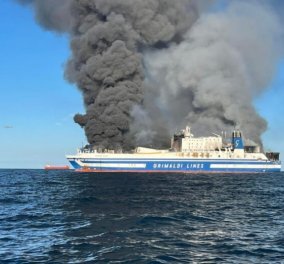 Φωτιά στο πλοίο Euroferry Olympia:  Συγκλονιστικές στιγμές από τη διάσωση επιβατών - Aγωνία για τους 14 αγνοούμενους, ανάμεσά τους 4 Έλληνες (φωτό - βίντεο)