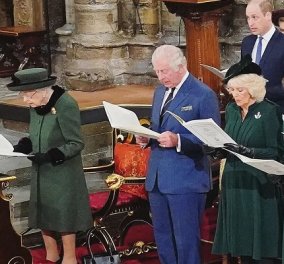 Οι Βρετανοί royals τίμησαν τη μνήμη του πρίγκιπα Φίλιππου - Η πρώτη δημόσια εμφάνιση της βασίλισσας εδώ και μήνες (φωτό & βίντεο)