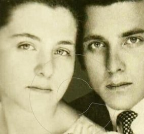 Μια υπέροχη vintage φωτογραφία με τον Κώστα Βουτσά και την αδερφή του Ελένη ανήμερα της γιορτής τους