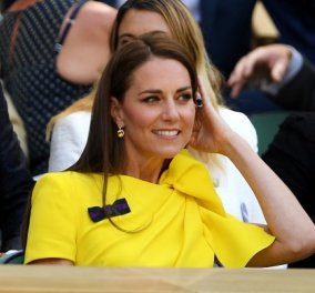 Η νέα εμφάνιση της Kate Middleton στο Wimbledon με κατακίτρινο φόρεμα - και λίγο πιο πίσω ο Tom Cruise (φωτό & βίντεο)