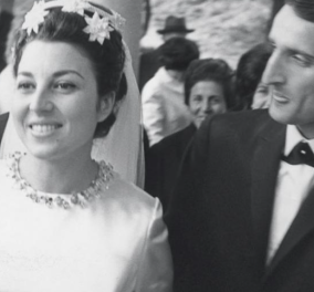 Απίθανη vintage γαμήλια φωτογραφία: Ο γαμπρός Νικήτας Τσακιρογλου και η νύφη Χρυσούλα Διαβάτη, με θαυμάσιο κότσο