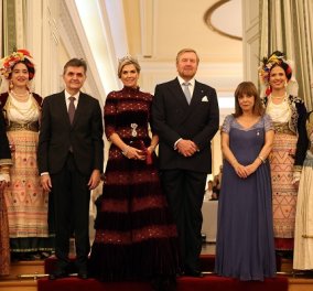 Επίσκεψη βασιλικού ζεύγους της Ολλανδίας στην Αθήνα - Οι φωτογραφίες από το επίσημο δείπνο στο Προεδρικό Μέγαρο