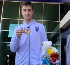 Good news: Ο Ηλίας Ψωμάς κατέκτησε το χρυσό μετάλλιο στο παγκόσμιο πρωτάθλημα καράτε εφήβων (φωτό & βίντεο)