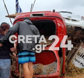 Κρήτη: Τραγωδία στην Αγία Πελαγία - ένας νεκρός από την κακοκαιρία - το όχημά του παρασύρθηκε από τα ορμητικά νερά (φωτό & βίντεο)