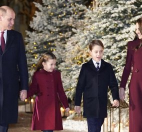 Παλτό στο χρώμα του κονιάκ χ3: Η πριγκίπισσα Κέιτ, η αδερφή της Πίπα & η Ζάρα ασορτί στην χριστουγεννιάτικη λειτουργία(φωτό & βίντεο)