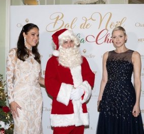 Η πριγκίπισσα Σαρλίν του Μονακό σε χριστουγεννιάτικο gala - Η bleu nuit τουαλέτα με τις αστραφτερές λεπτομέρειες (φωτό)