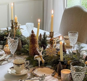 Christmas art de la table! Απίθανες ιδέες διακόσμησης για να δημιουργήσετε το πιο γιορτινό τραπέζι (φωτό)