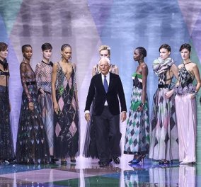 Armani Privé haute couture: Υπέροχα σύνολα σε ροζ, royal blue, τιρκουάζ και σμαραγδί τόνους - Η νέα κολεξιόν (φωτό & βίντεο)