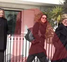Άννα-Μαρία, Θεοδώρα, Αλεξία με τα πόδια στο εστιατόριο για οικογενειακό γεύμα – Την περίμεναν οι γιοί της και η Μαρί Σαντάλ (βίντεο)