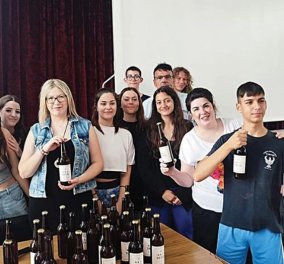 Made in Greece η μπύρα «SA Ψ»: Δημιουργοί ... οι μαθητές της Β’ τάξης του Γυμνασίου Διαπολιτισμικής Εκπαίδευσης Σαπών!