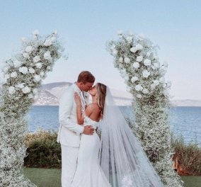 Wedding o'clock! Την Ελλάδα επέλεξε η πρώην Μις Βρετανία για την πιο ευτυχισμένη μέρα της ζωής της - Δείτε στιγμιότυπα από τον grande στολισμό