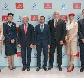 Νέα πτήση Αθήνα – Ν. Υόρκη: συνεργασία Aegean & Emirates για πτήσεις με κοινό κωδικό