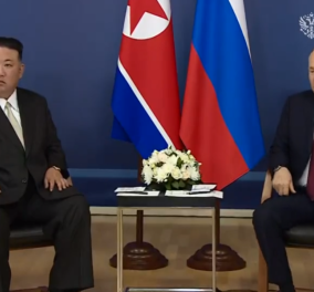 Πούτιν σε Κιμ Γιονγκ Ουν «Χαίρομαι που σας βλέπω»:  Σφίγγουν τα χέρια τα δυο «κακά παιδιά», η Δύση βρυχάται – Η ιστορία μόλις γράφτηκε (φωτό & βίντεο)