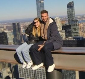 Ντέιβιντ Μπέκαμ με την κορούλα του Χάρπερ: Ταξίδι για 2 στην Νέα Υόρκη - Παγοδρόμιο & ζεστά φιλάκια, "επικίνδυνες αποστολές" ... (φωτό)