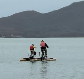 Η Σία Κοσιώνη έκανε υδροποδήλατο στη λίμνη Πλαστήρα - Μαζί με το γιο της, Δήμο περνάνε ποιοτικό χρόνο! (Φωτό) - Κυρίως Φωτογραφία - Gallery - Video