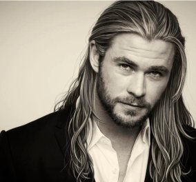 O πιο sexy άνδρας εν ζωή είναι ο Chris Hemsworth - Ξανθός, με μακρύ μαλλί σαν τον Χριστό, 35 χρονών! (φωτό)