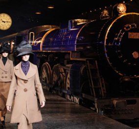 Ένα ολόκληρο αληθινό τρένο πάνω στην πασαρέλα του Louis Vuitton! - Κυρίως Φωτογραφία - Gallery - Video