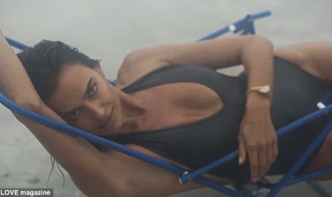 Βίντεο & φώτο: Ιρίνα Σάικ -  στην πιο σέξι εκδοχή για το ημερολόγιο του LOVE - Το περιοδικό την έντυσε σε παραλία   - Κυρίως Φωτογραφία - Gallery - Video