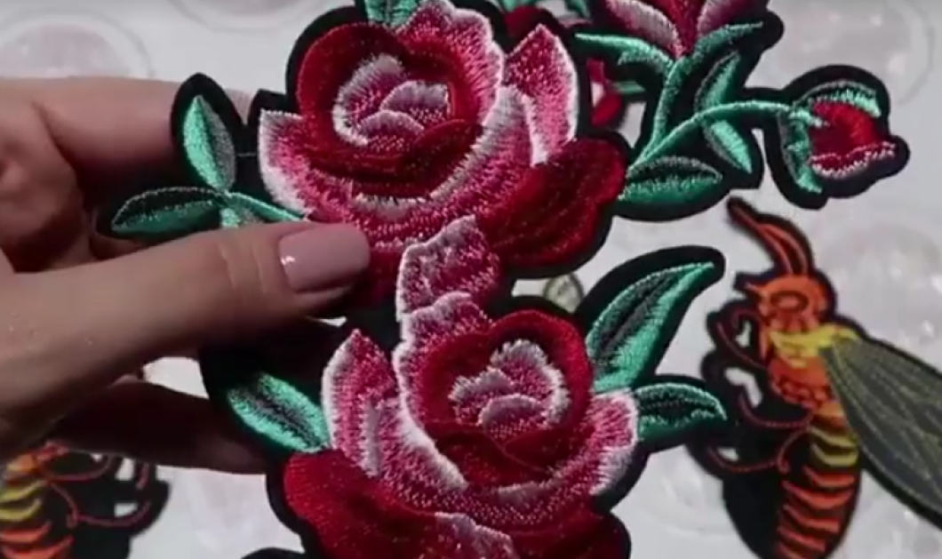 Τα κεντημένα λουλούδια είναι η ομορφότερη τάση της σεζόν - DYI βίντεο πως να τα εφαρμόσετε στο τζιν σας - Κυρίως Φωτογραφία - Gallery - Video