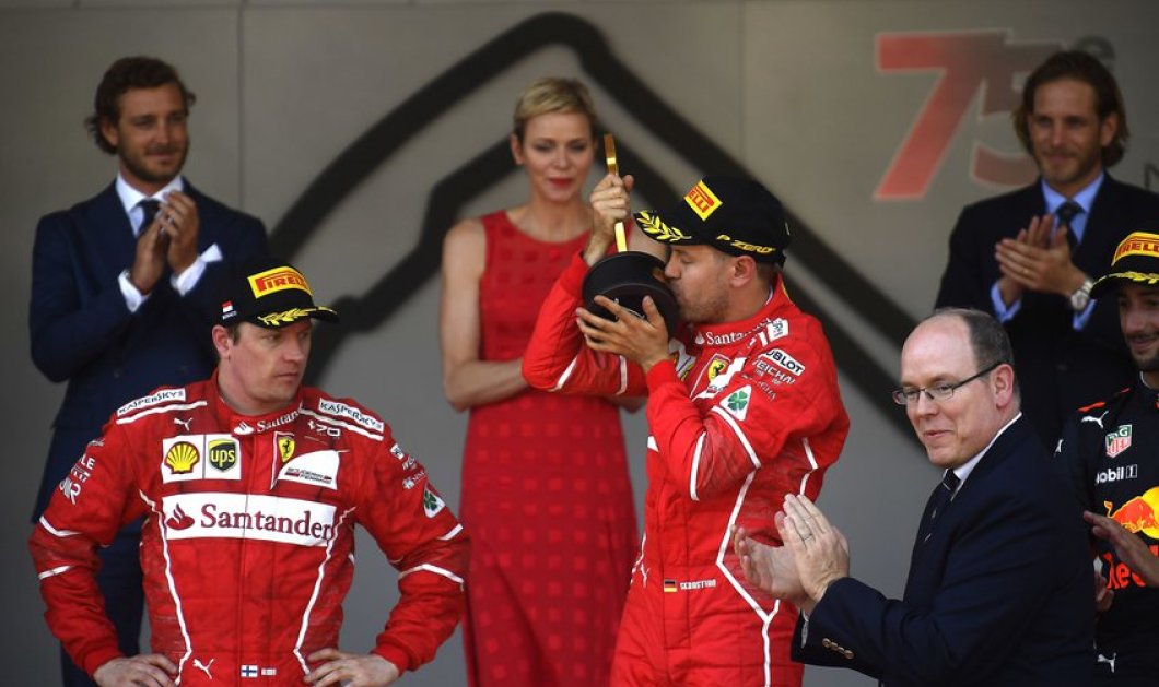 Ο πρίγκιπας & η πριγκίπισσα του Μονακό σε "γρήγορα" καθήκοντα: Απονομή στον S. Vettel της Formula 1 - Κυρίως Φωτογραφία - Gallery - Video