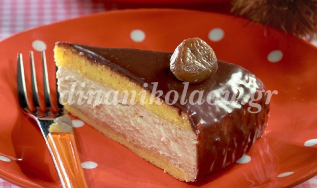 Απίστευτη τούρτα με πλούσια κρέμα κάστανου και αφράτο παντεσπάνι από τη Ντίνα Νικολάου - Κυρίως Φωτογραφία - Gallery - Video