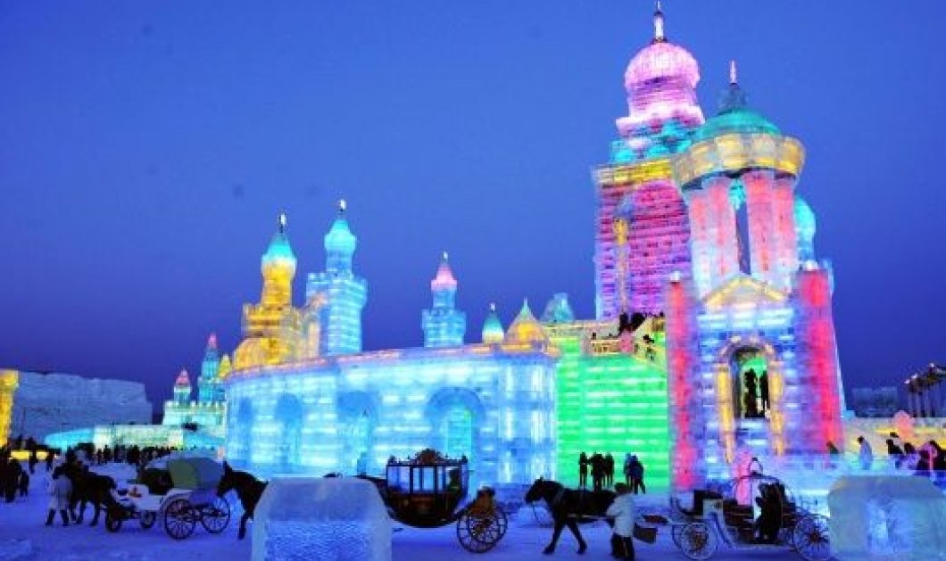 Κίνα: Άνοιξε για 20ή συνεχόμενη χρονιά το πάρκο πάγου και χιονιού στο Χαρμπίν - Κυρίως Φωτογραφία - Gallery - Video