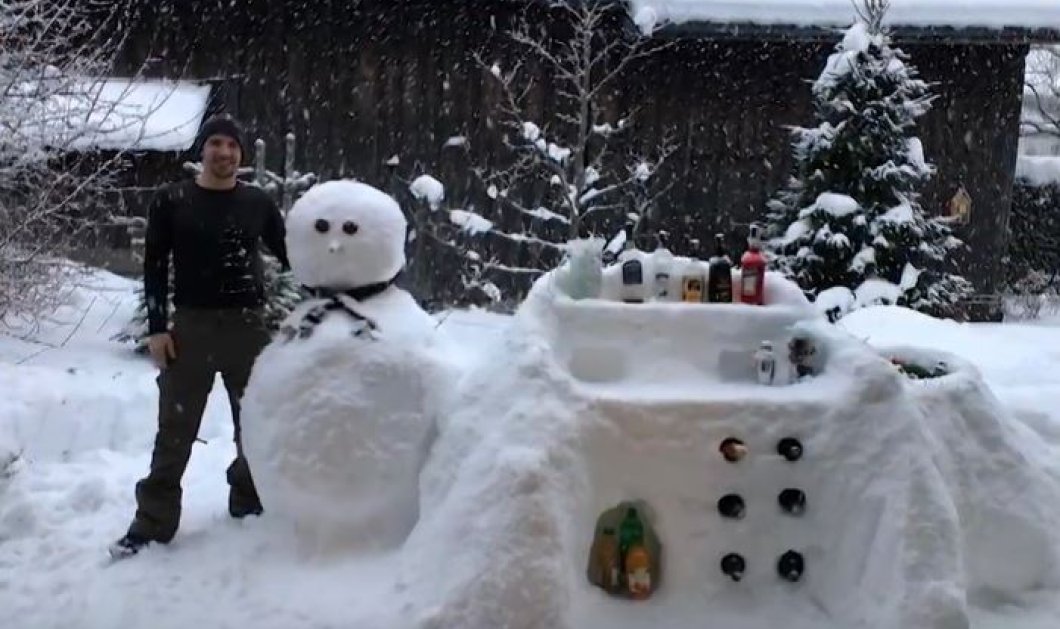 Βίντεο: Όταν ο άνθρωπος έχει φαντασία φτιάχνει ένα μπαρ από... χιόνι! - Κυρίως Φωτογραφία - Gallery - Video