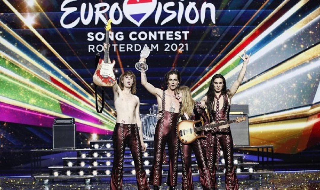 Eurovision 2021: Νικητής ο Ιταλός ροκάς - Στη 10η θέση η Ελλάδα, στη 16η η Κύπρος - χωρίς πρωτιά τα φαβορί, η Γαλλίδα & ο Ελβετός (φωτό & βίντεο) - Κυρίως Φωτογραφία - Gallery - Video