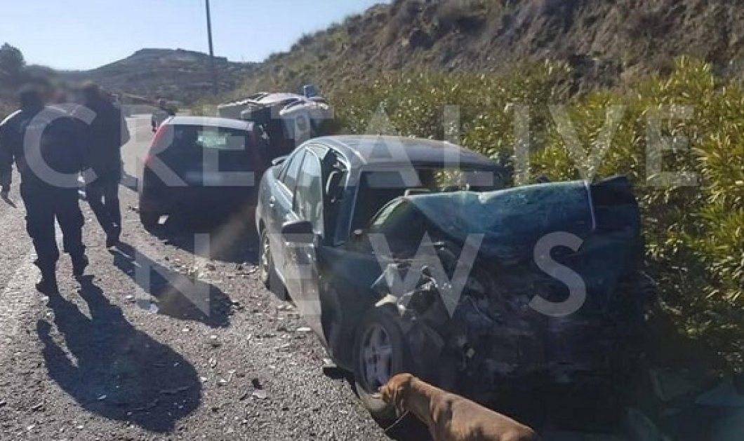 Ηράκλειο: Νεκρό ζευγάρι σε τροχαίο - σφοδρή σύγκρουση τριών οχημάτων στα Αρμανώγεια - Κυρίως Φωτογραφία - Gallery - Video