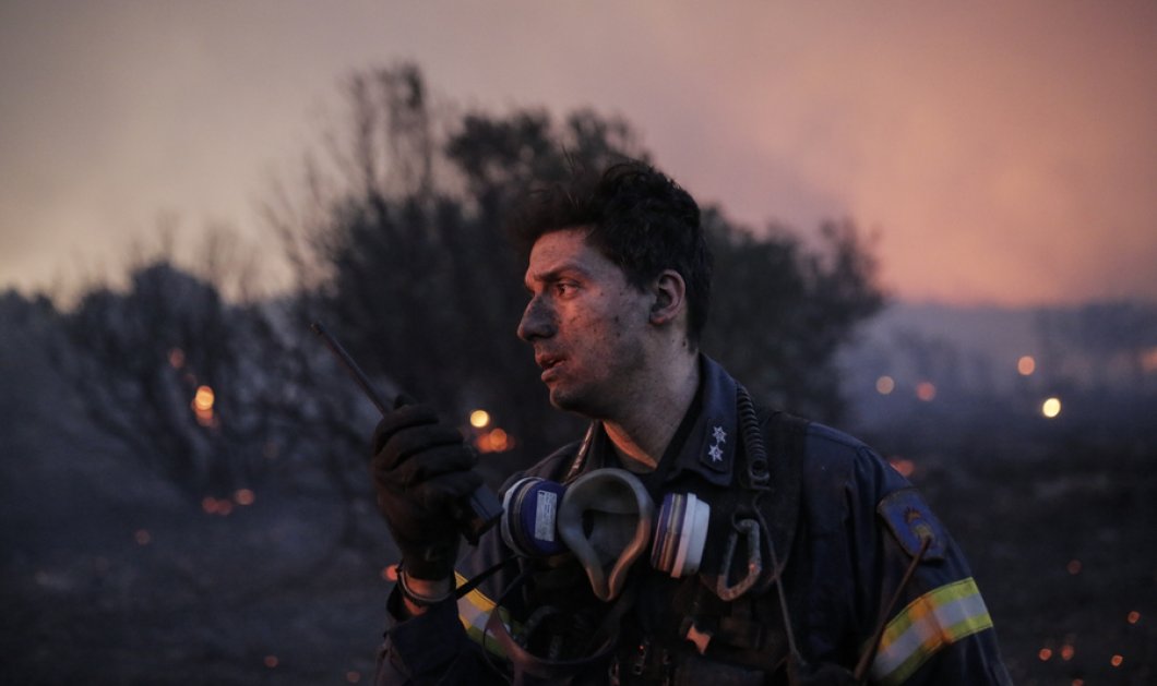 Φωτιά στην Πεντέλη: 10 φωτογραφίες που κόβουν την ανάσα - Η αγωνία της γιαγιάς &  το πάθος του πυροσβέστη  - Κυρίως Φωτογραφία - Gallery - Video