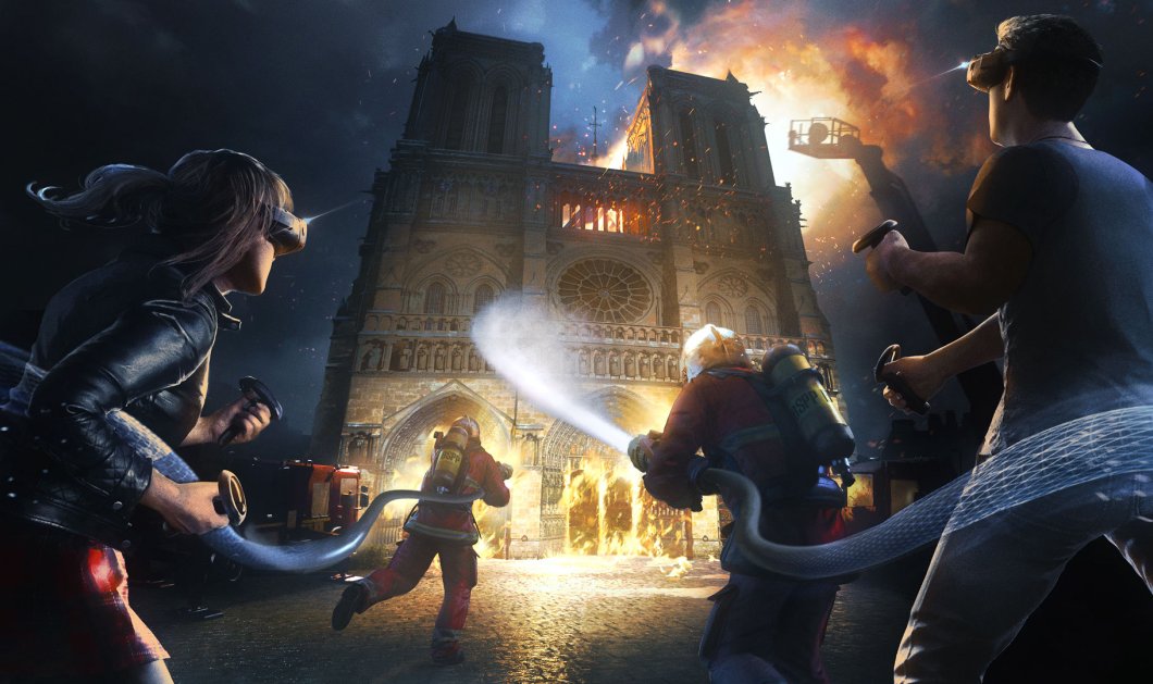«Save Notre-Dame on Fire»: Παιχνίδι εικονικής πραγματικότητας - φόρος τιμής στους πυροσβέστες που έσβησαν τη φωτιά στην Παναγία των Παρισίων (βίντεο/φωτό) - Κυρίως Φωτογραφία - Gallery - Video