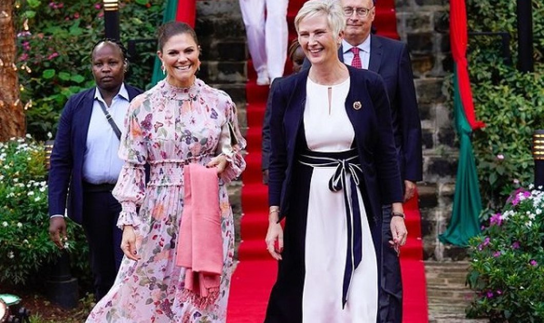 Πριγκίπισσα Βικτώρια της Σουηδίας: Ταξίδι στην Κένυα με λουλουδάτα σύνολα - Πήρε ότι floral είχε στην ντουλάπα της (φωτό & βίντεο) - Κυρίως Φωτογραφία - Gallery - Video