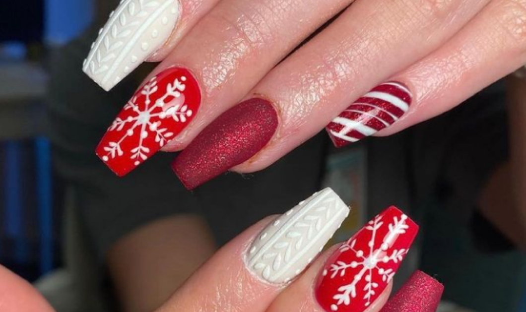Χριστουγεννιάτικα νύχια με υπέροχα χρώματα & σχέδια - Ιδού εντυπωσιακές προτάσεις (Φώτο) - Κυρίως Φωτογραφία - Gallery - Video