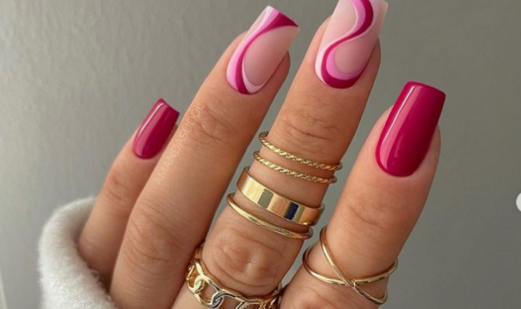 27 εντυπωσιακά σχέδια στα νύχια για το Νοέμβριο 2022 - Swirl nails, glitter, animal print (φωτό) - Κυρίως Φωτογραφία - Gallery - Video