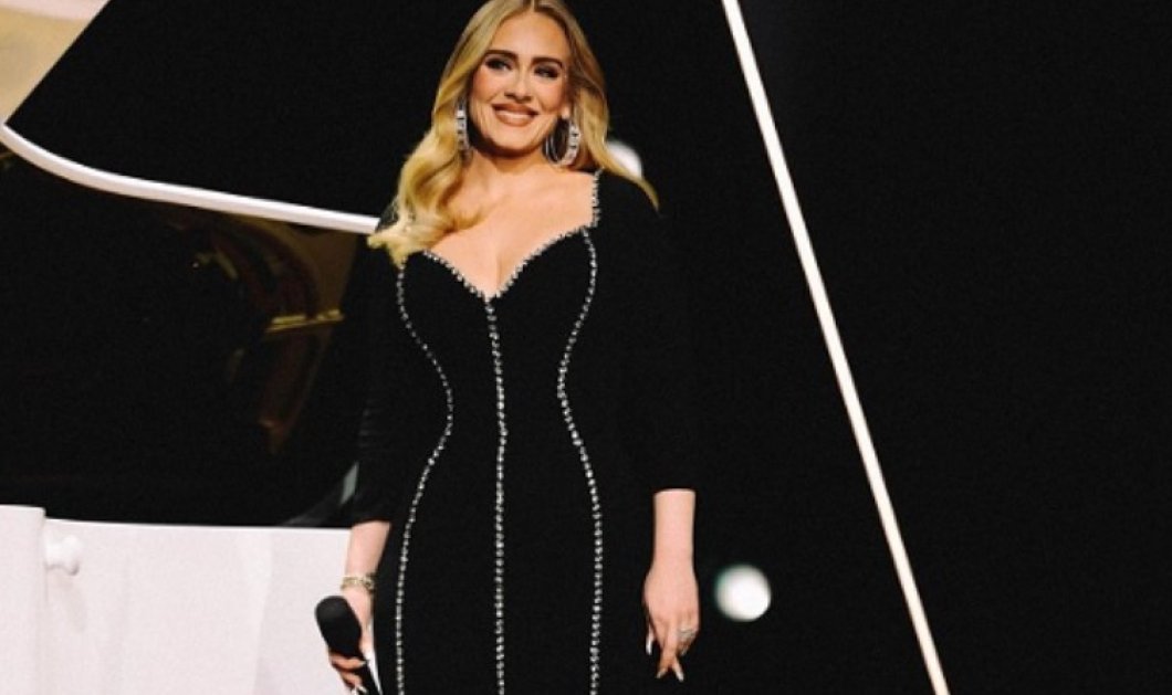 Adele: Στο Λας Βέγκας με απίθανο Stella McCartney φόρεμα - μαύρο, εφαρμοστό & φιλικό προς το περιβάλλον (φωτό) - Κυρίως Φωτογραφία - Gallery - Video