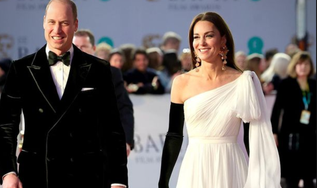 BAFTA 2023: Η πριγκίπισσα Κέιτ έκανε μια ονειρική εμφάνιση - Σαν Ελληνίδα θέα με λευκό φόρεμα one shoulder (φωτό - βίντεο) - Κυρίως Φωτογραφία - Gallery - Video