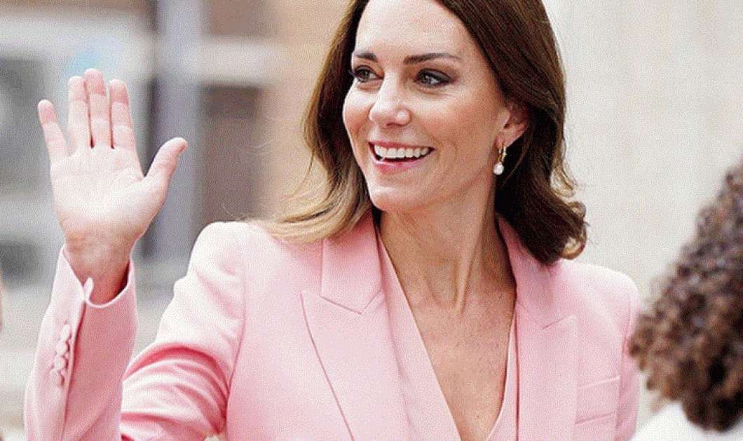 Στα ροζ η πριγκίπισσα Kate: Το royal fashion είδωλο με ένα tone sur tone κοστούμι - γιλέκο, σε μία έκρηξη θηλυκότητας - Κυρίως Φωτογραφία - Gallery - Video