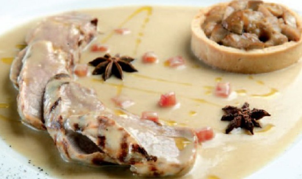 Ο Λευτέρης Λαζάρου μας ετοιμάζει το πιο chic πιάτο: Ψαρονέφρι με σάλτσα και τάρτες μανιταριών - Κυρίως Φωτογραφία - Gallery - Video